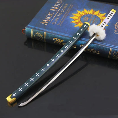 Trafalgar D. Water Law Katana Con Funda 25cm Metal